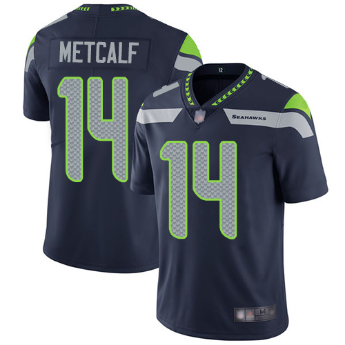 Seattle Seahawks Limited Navy Blue Men D.K. Metcalf Home Jersey NFL Football #14 Vapor Untouchable->youth nfl jersey->Youth Jersey